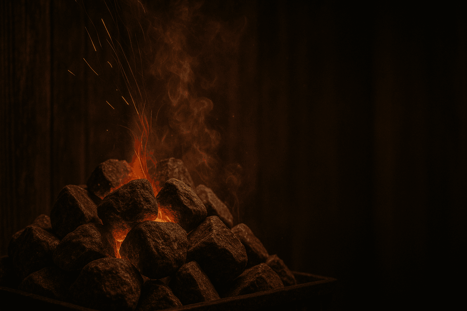 Sauna stones background